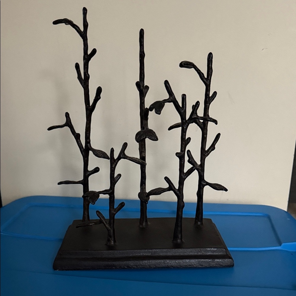Pottery Barn Black Metal Jewelry Tree Organizer